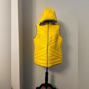 Women's Yellow Hooded Vest